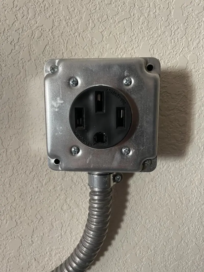 NEMA 14-50 outlet installed for Electrical Panel Upgrade in Gainesville