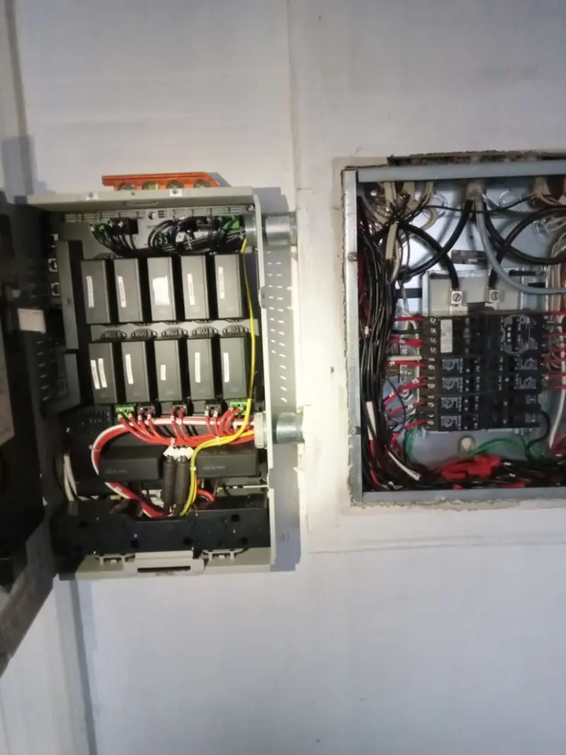 Electrical panel upgrade completed for Security Camera Wiring in Gainesville